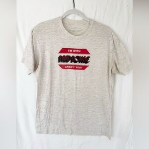 David Bowie Graphic Men's T-Shirt - Cream and Red